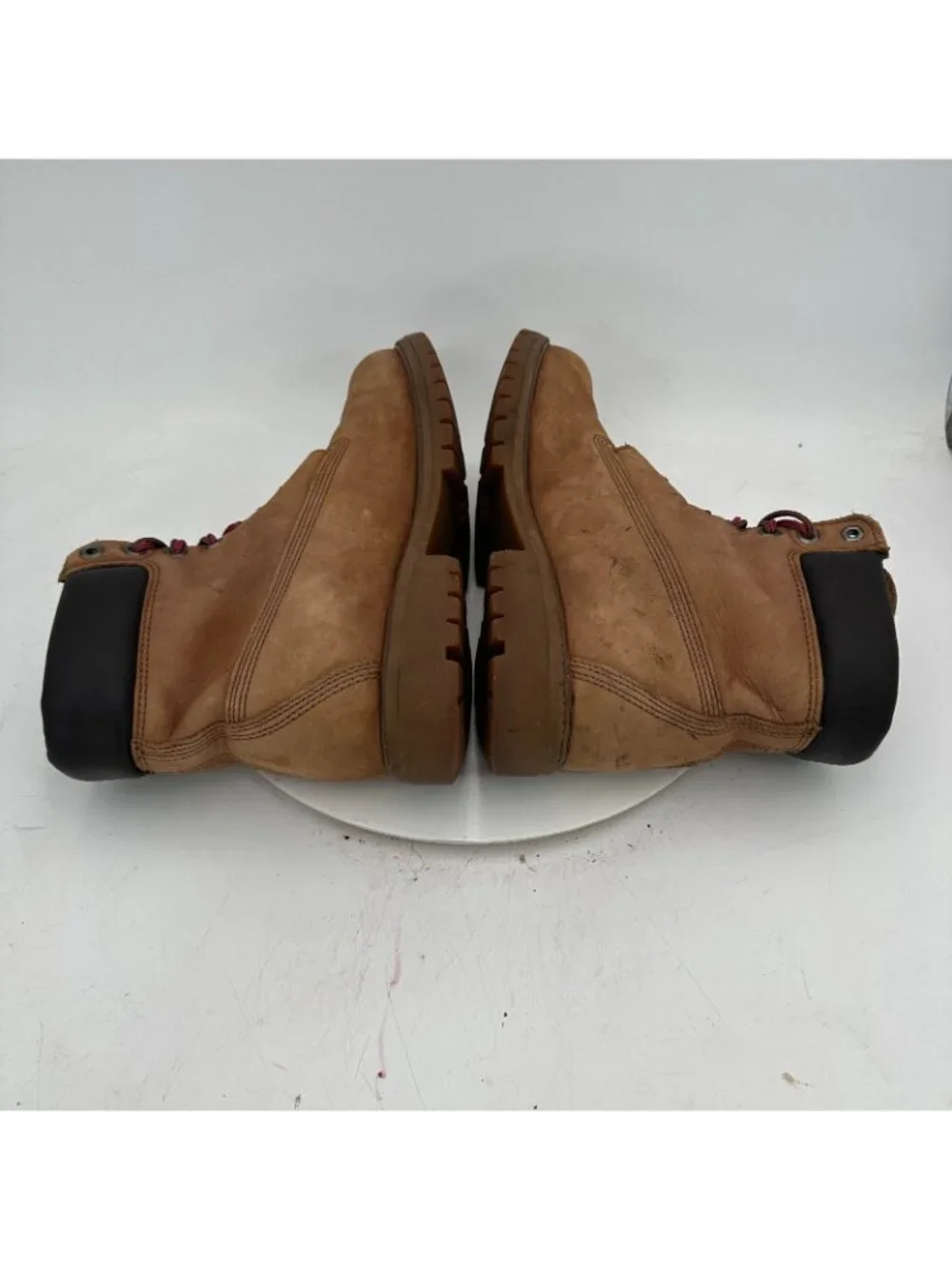 Timberland Premium 6-Inch Men Size 12M Wheat Nubuck Waterproof Leather Boot